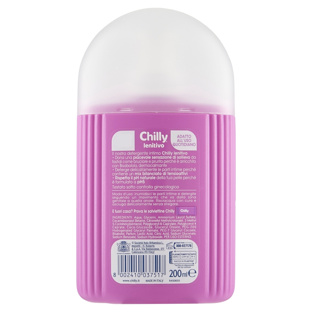 Chilly lenitivo Detergente Intimo 200 ml